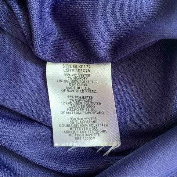 𝅺xscape Off the Shoulder Sheath Dress NWT Size 8 - Picture 11 of 13